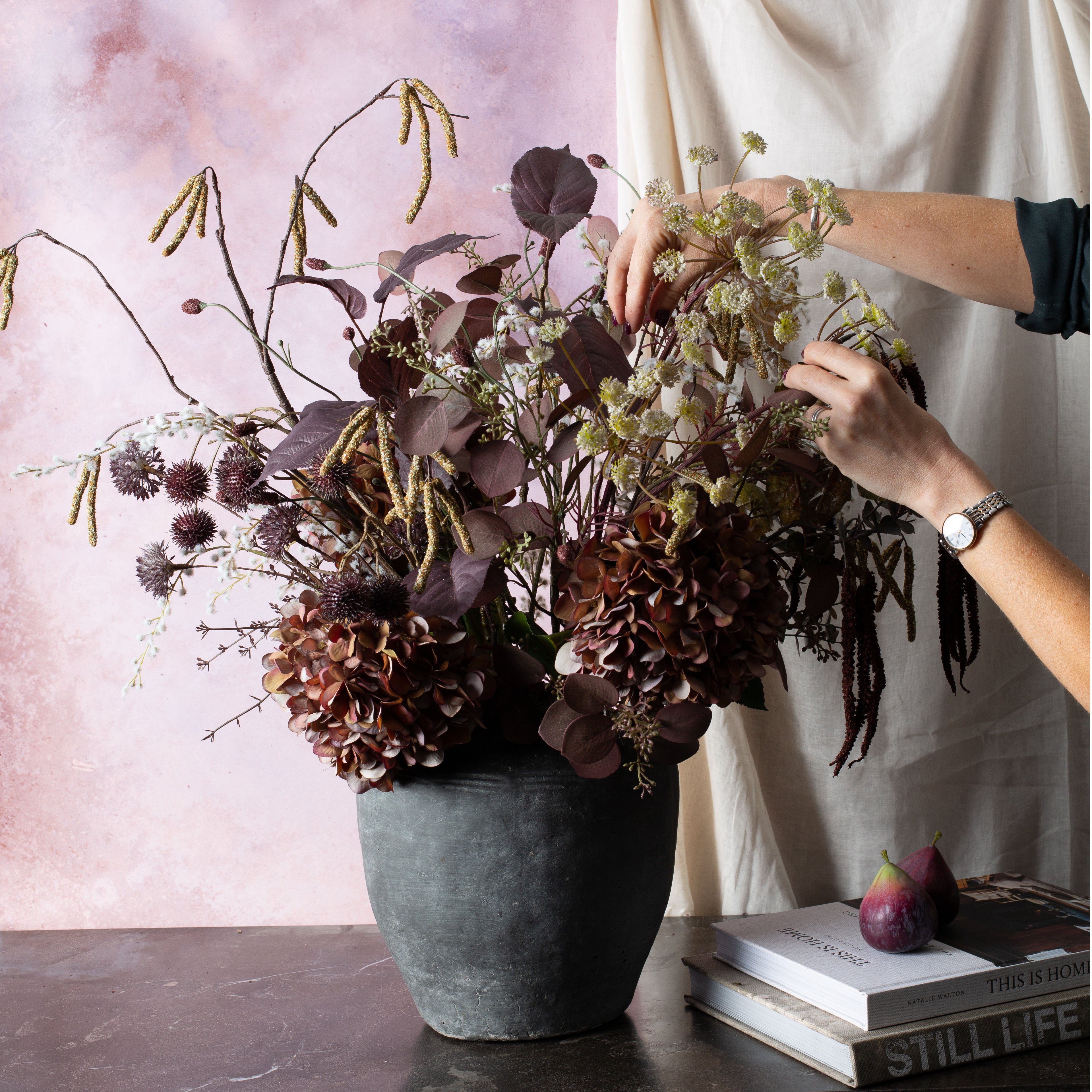 Burgundy Branch Arrangement
