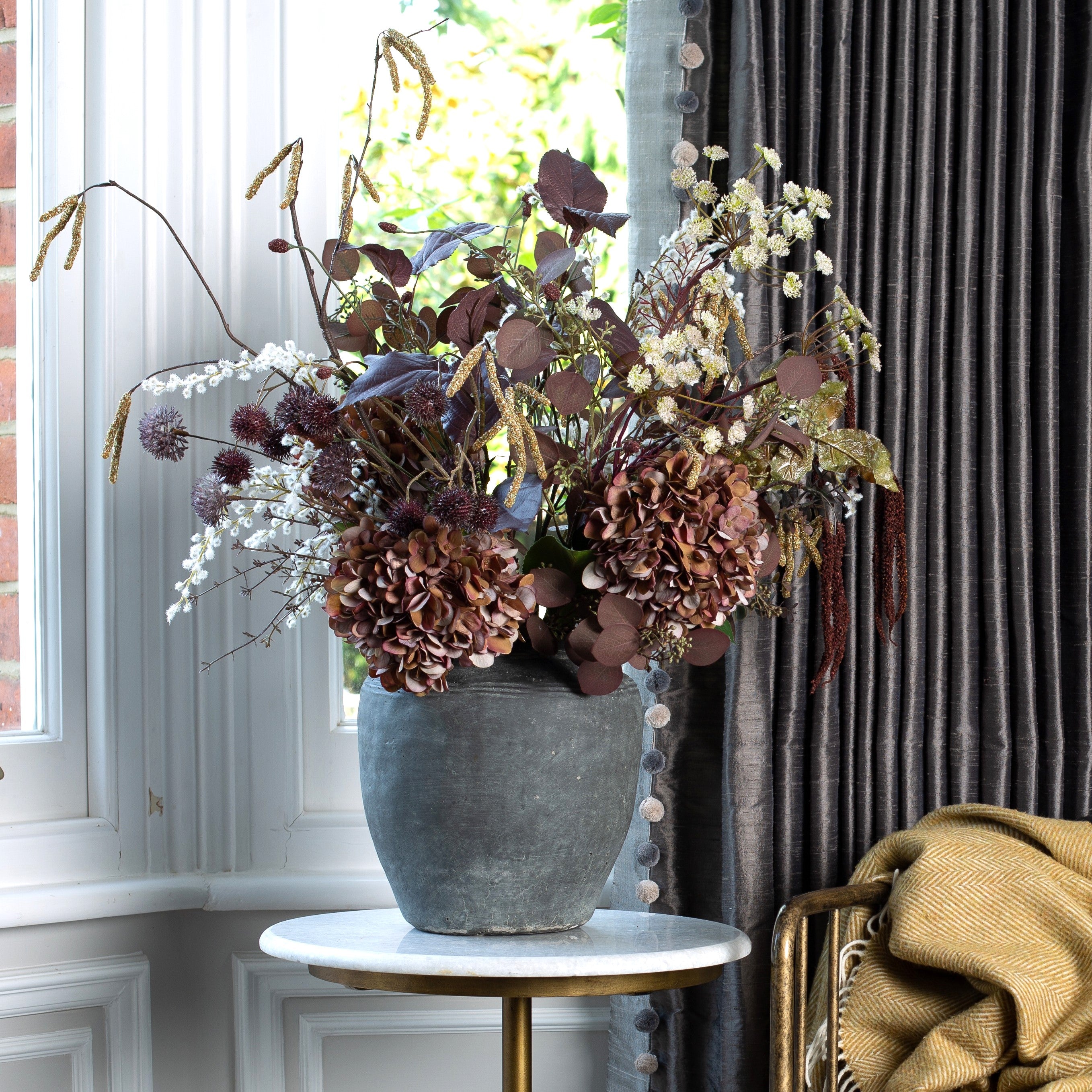 Burgundy Branch Arrangement