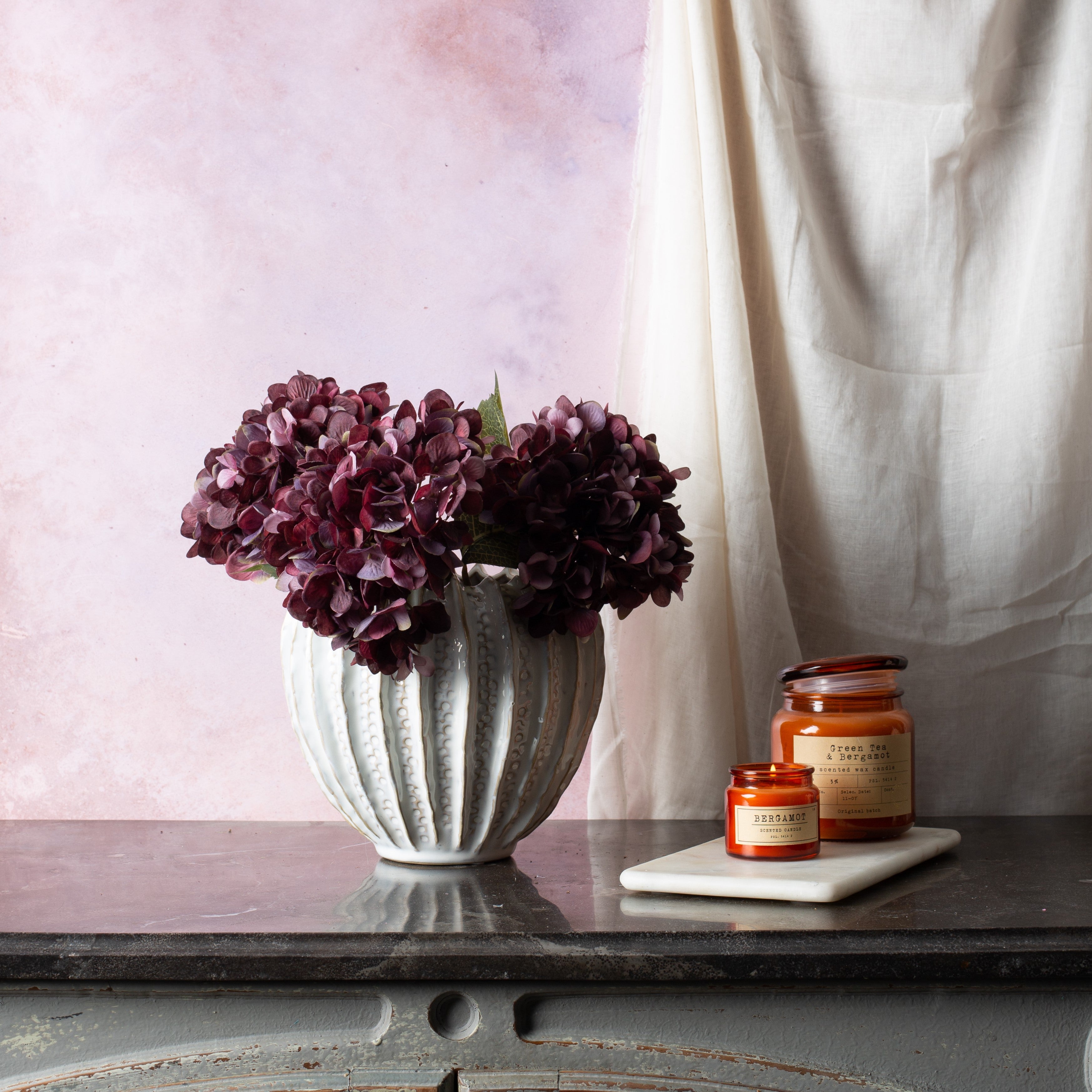 Deep Plum Hydrangeas