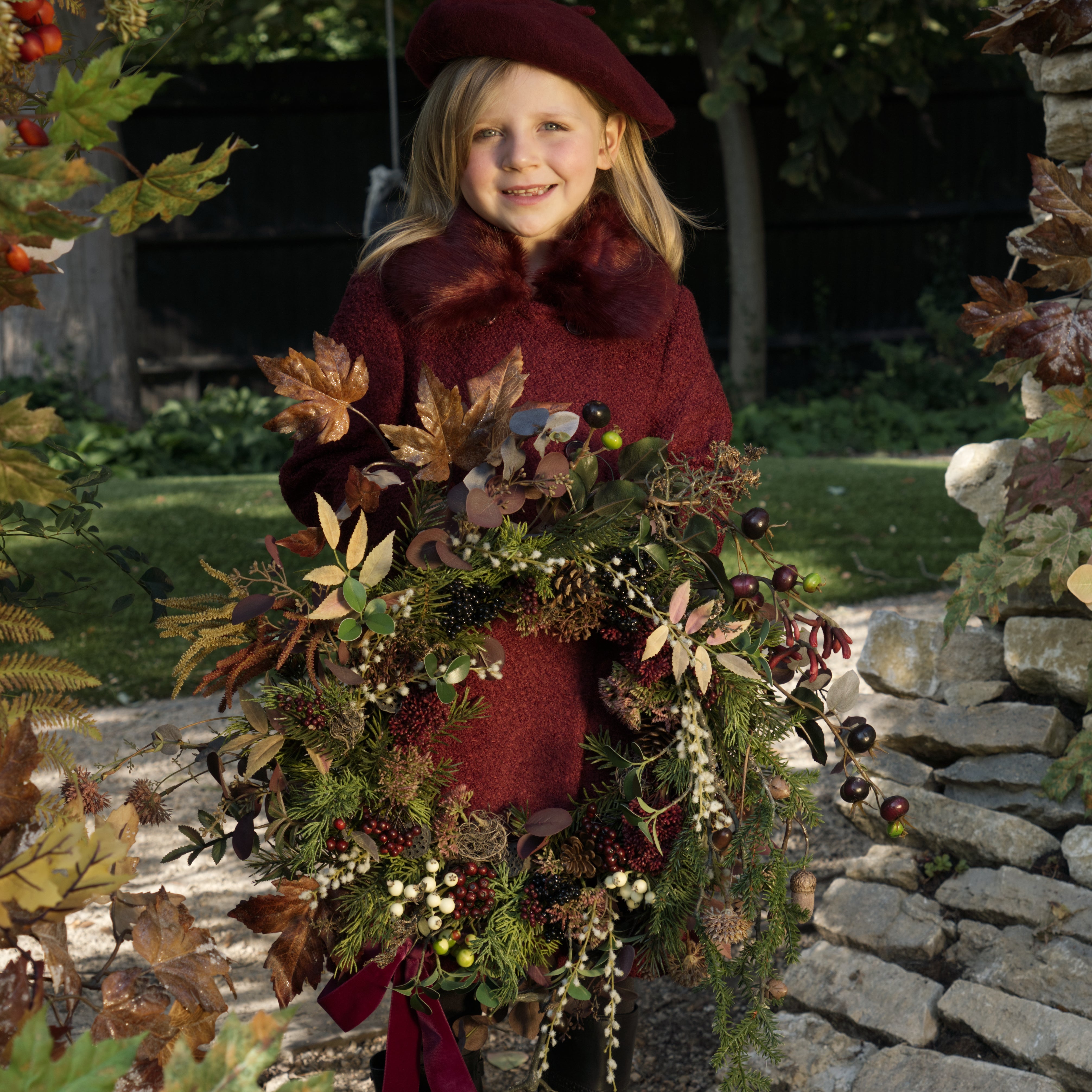 Autumn Plum Berry Wreath