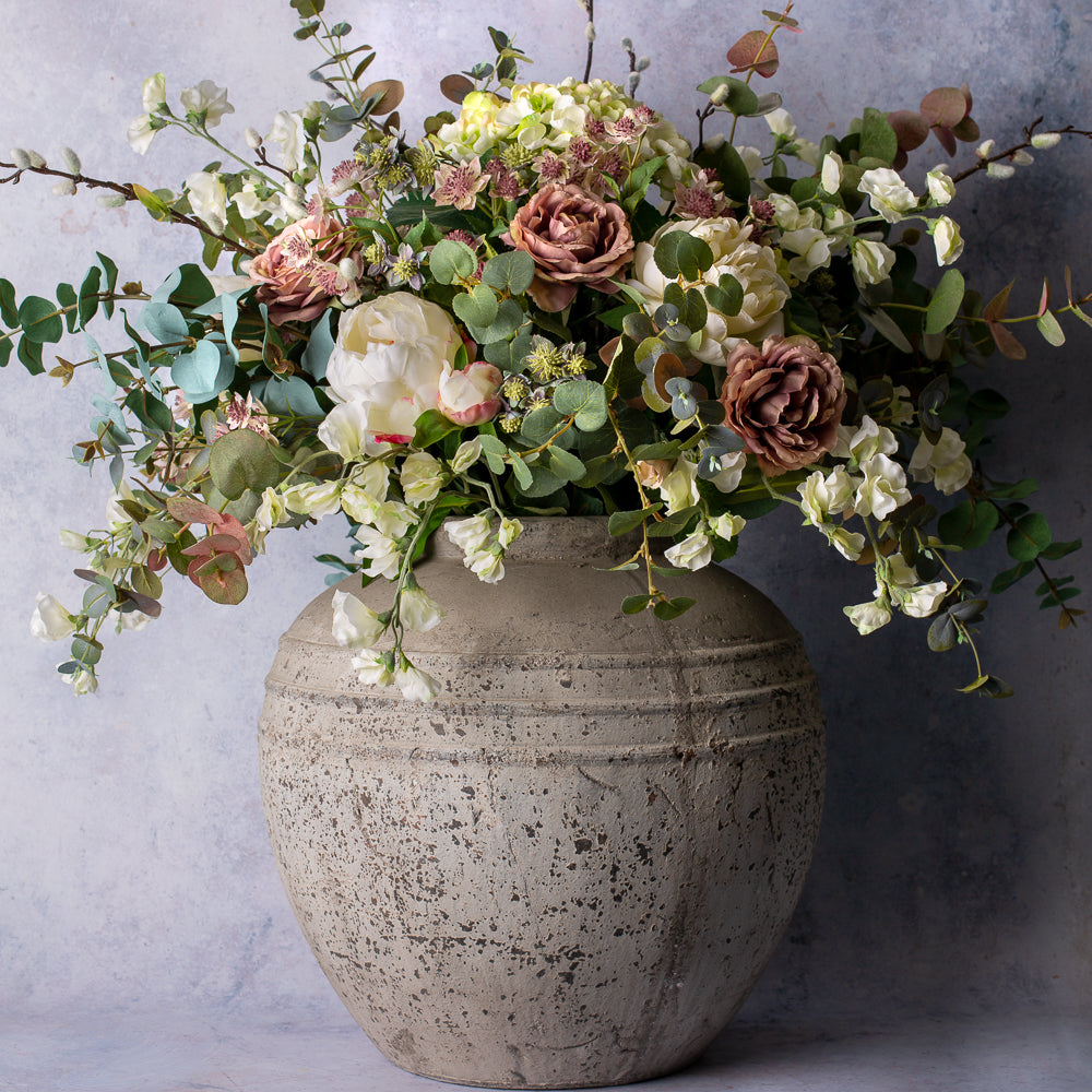 Large Rounded Stone Urn