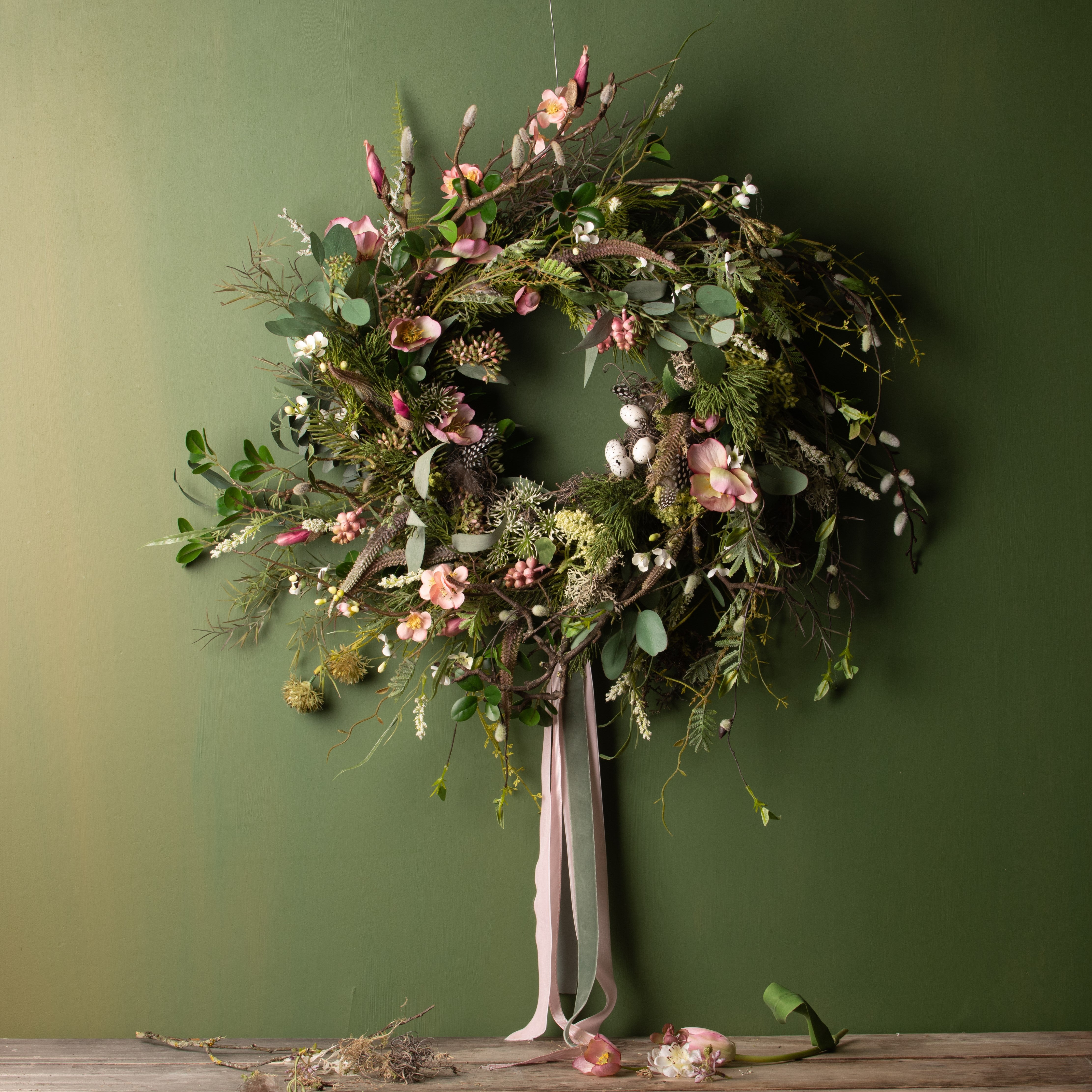 Pink Blossom Spring Wreath