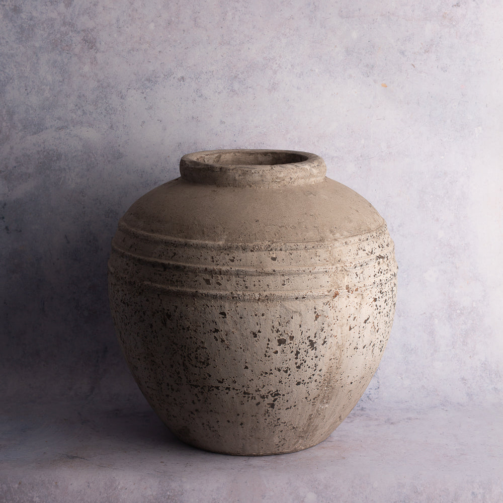 Large Rounded Stone Urn