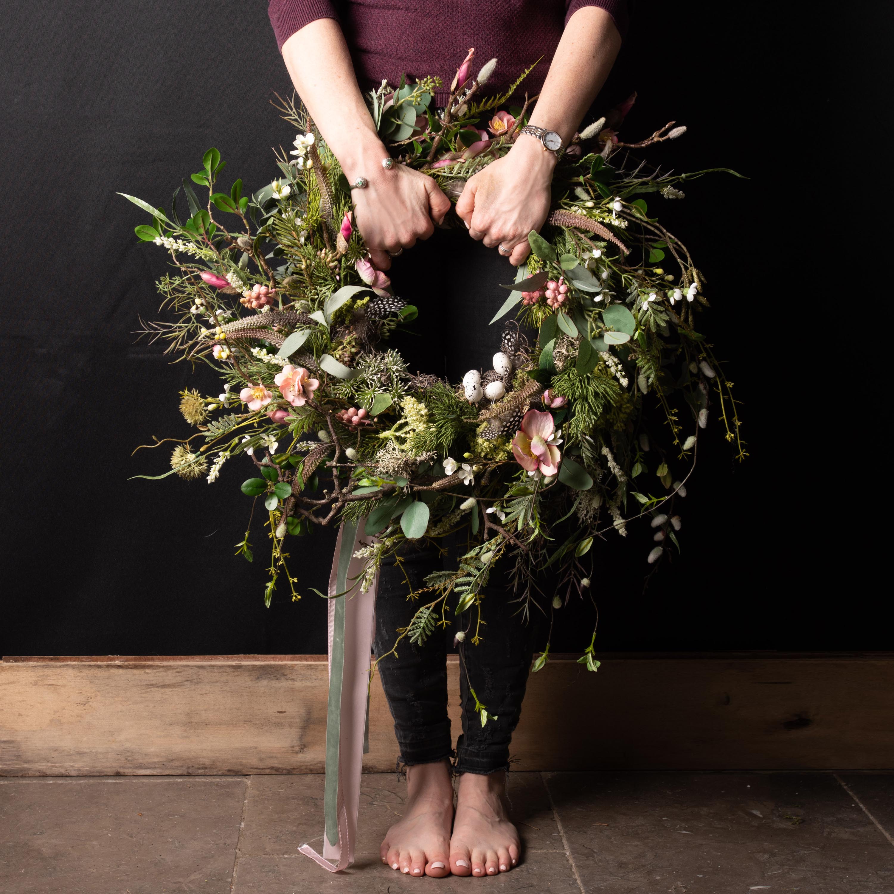 Pink Blossom Spring Wreath