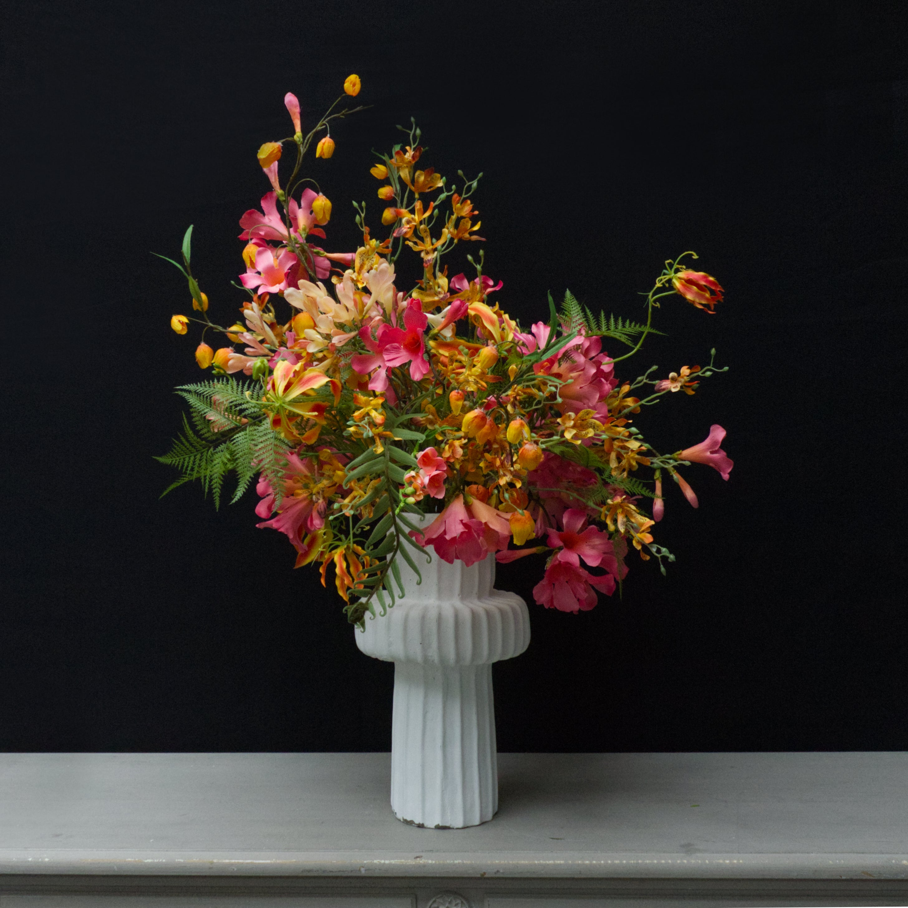 Mandevilla & Orchid Arrangement