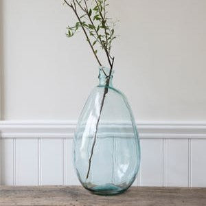 Tall Recycled Balloon Glass Vase